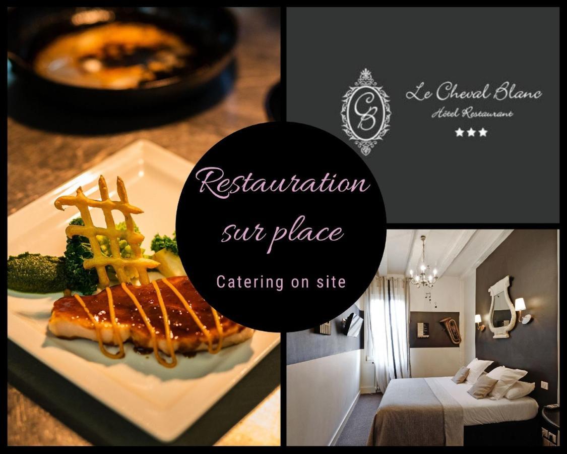 Logis Hotel Restaurant Le Cheval Blanc Blere Exterior foto